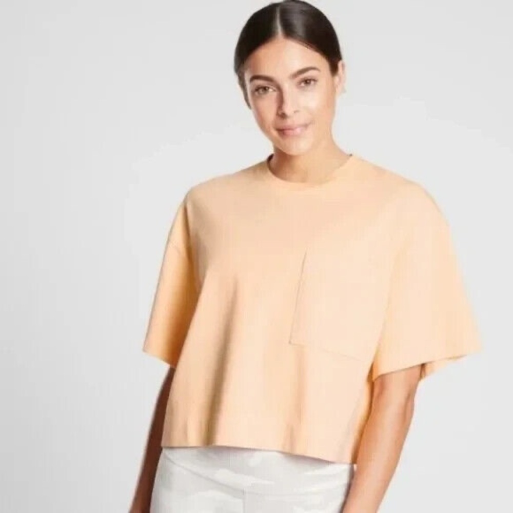 Athleta Classic Cotton Crop Tee - NWT